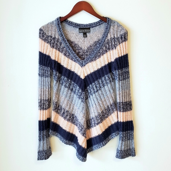 Almost Famous Sweaters - 🔥 $5 Sale! Chevron Color block knit sweater